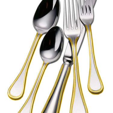 Le Perle Gold Accent Five Piece Place Setting