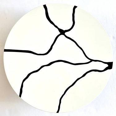 Lacquer Placemat, Crack, White