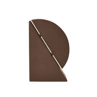 Cubist Bookend, Right, Brown