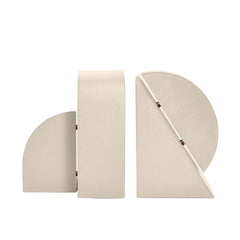 Cubist Bookend Set, Stone