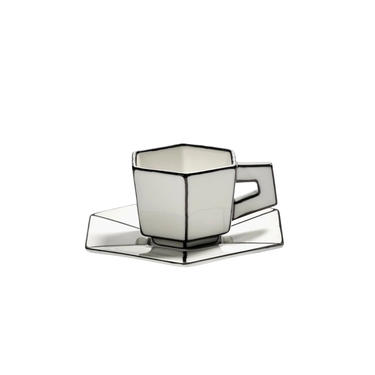 Carte Blanche Espresso Cup with Saucer