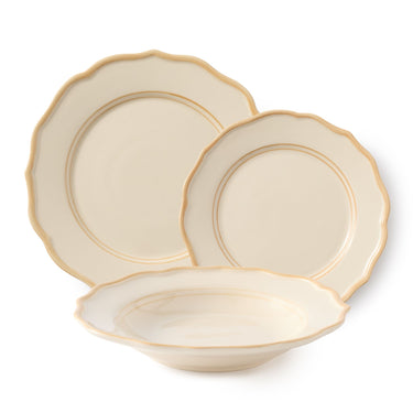 Colette Dinnerware with Pasta Bowl, Set of 12