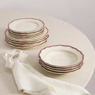 Darlene Dinnerware with Pasta Bowl, Set of 12