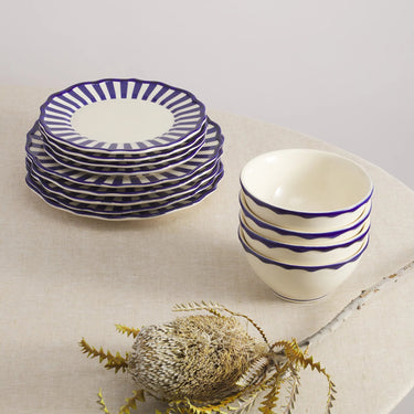 Riviera Dinnerware with Cereal Bowl, Set of 12