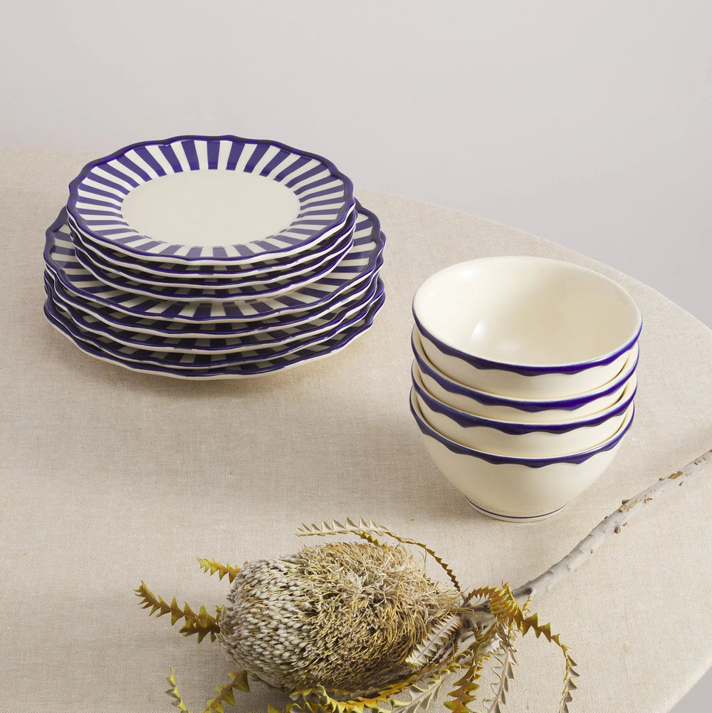 Riviera Dinnerware with Cereal Bowl, Set of 12
