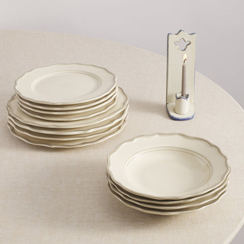 Sylvia Dinnerware with Pasta Bowl, Set of 12