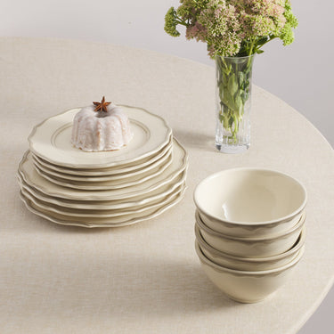 Sylvia Dinnerware with Cereal Bowl, Set of 12