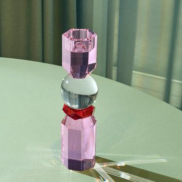 Memphis Tealight Holder, Rose