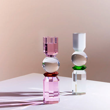 Memphis Tealight Holder, Rose