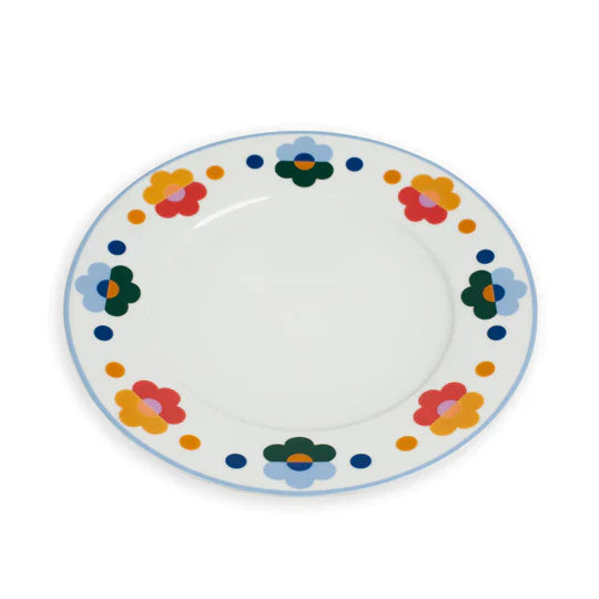 Floral Dinner Plates, Set of 4