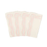 Colorblock Embroidered Linen Napkins in Pink (Set of 4)