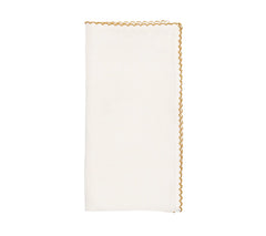 Casbah Napkin, White & Natural , Set of 4