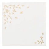 Gilded Breeze Napkin in White & Gold, Set of 4