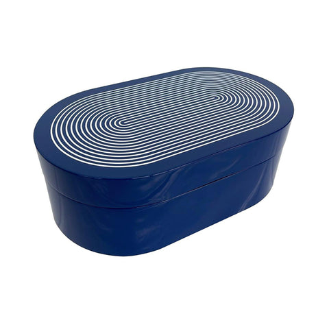 Lacquer Stripe Box, Medium