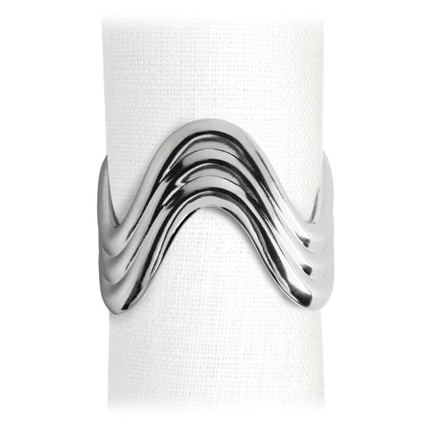 Ripple Napkin Rings, Set of 4