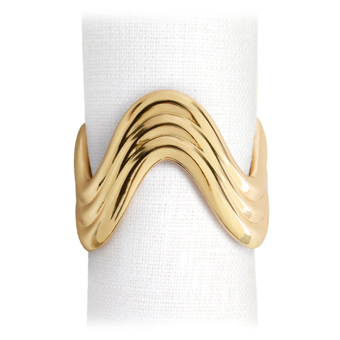 Ripple Napkin Rings, Set of 4