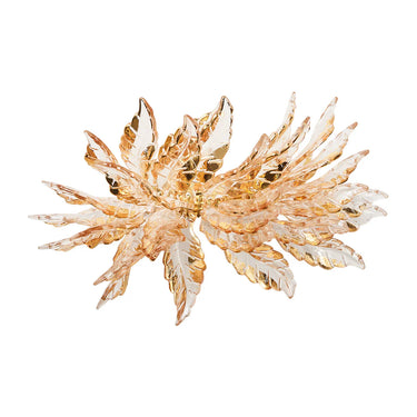 Gilded Leaves Napkin Ring, Set of 4