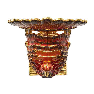Turkey Trot Napkin Ring, Set of 4 in a Gift Box