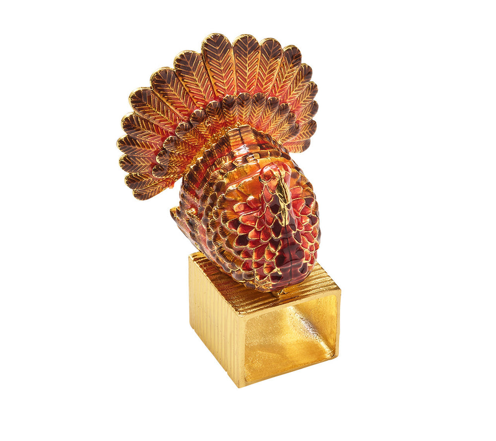 Turkey Trot Napkin Ring, Set of 4