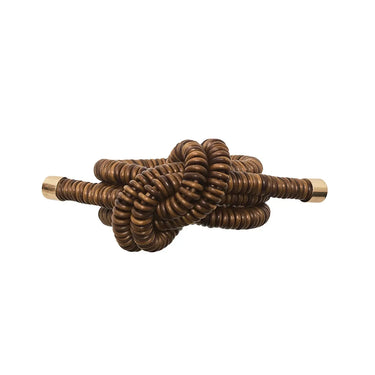 Coil Napkin Ring in Brown, Set of 4