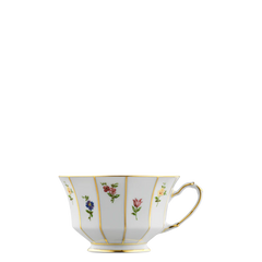 Grecque Fleurs Tea Cup & Saucer