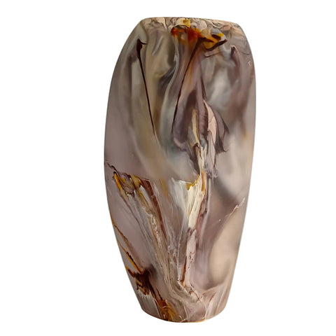 Oceana Tall Vase, Large, Mocha