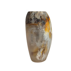 Oceana Tall Vase, Medium, Mocha