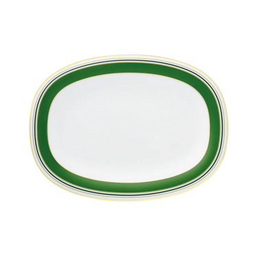 Fluen Heritage Green Oval Platter, Large