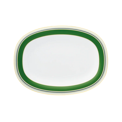 Fluen Heritage Green Oval Platter, Large