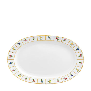 Grecque Mille Fleurs Oval Platter