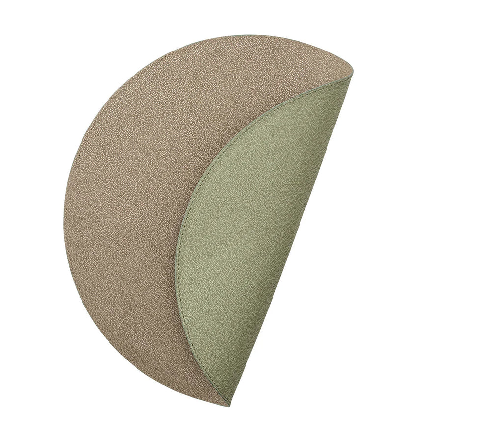 Icons Placemat, Sage & Khaki, Set of 4