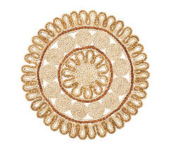 Casbah Placemat, Natural & Brown, Set of 4