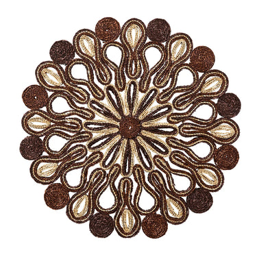 Marisol Placemat in Brown & Natural, Set of 4