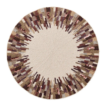 Diadem Placemat in Brown & Multi, Set of 2