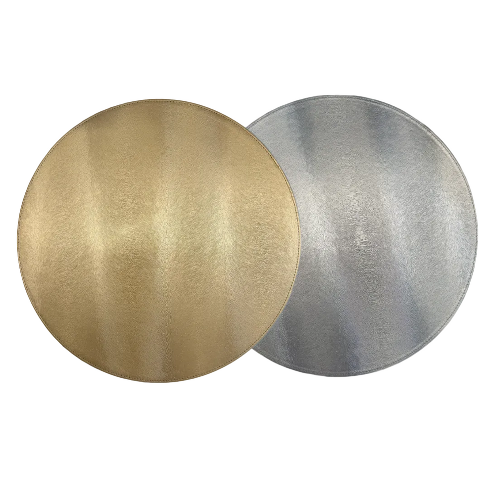 Textured Metallic Reversible Placemat, Set of 4