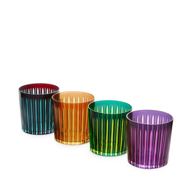 Prism Double Old Fashioned Glass, Set of 4