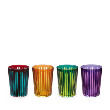Prism Highball Glasses, Set of 4