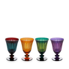 Prism Wine Glasses, Set of 4