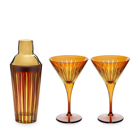 Prism Cocktail Set, Amber