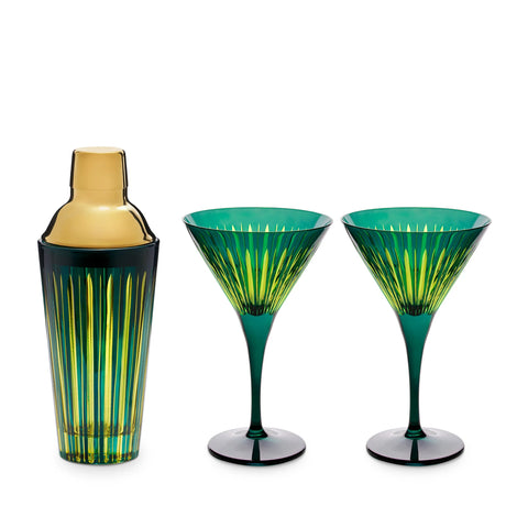 Prism Cocktail Set, Green