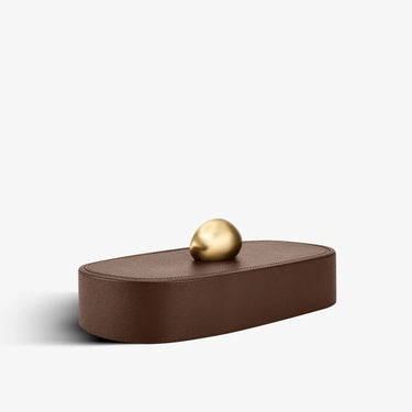 Pebble Trinket Box, Brown