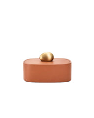 Pebble Trinket Box, Camel