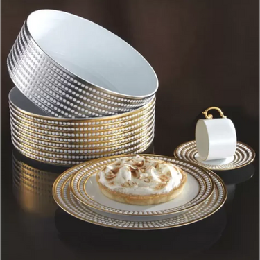 Perlée Dinnerware, Platinum