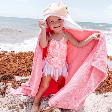 Pink Princess Hooded Towel