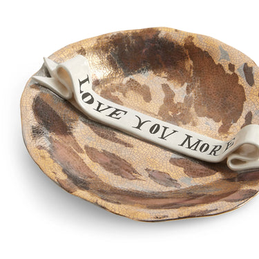 Ruan Hoffmann Plate with Ribbon, Love You More