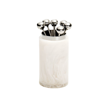 Vega Cocktail Pickholder, White