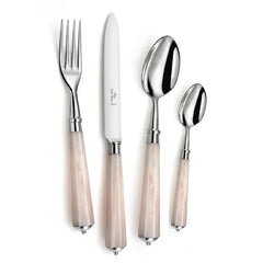Ravel Pink Quartz Rose Stainless Five-Piece Place Setting