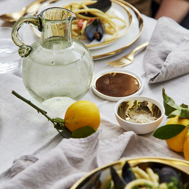 Dauville Gold Metallic Porcelain Coaster, Set of 4