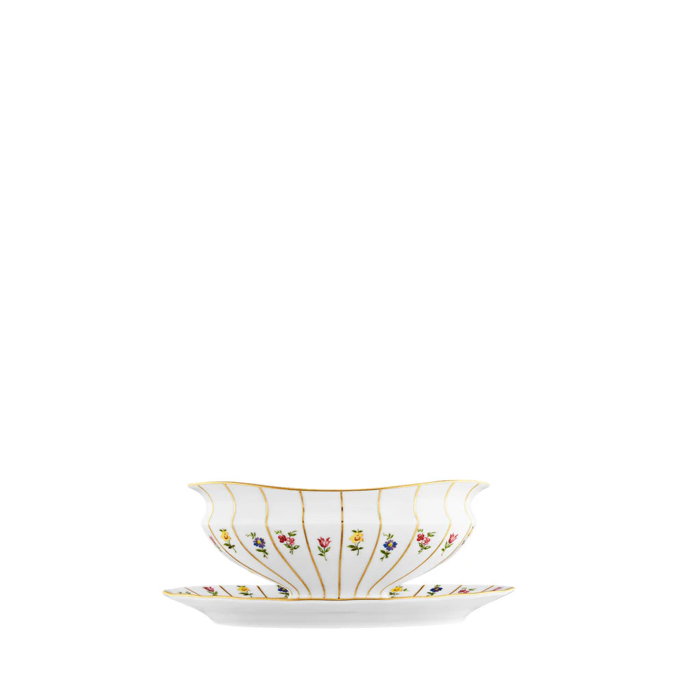 Grecque Mille Fleurs Gravy Boat