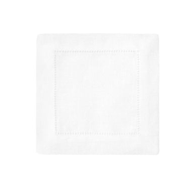 Festival Cocktail Napkins, White, Set of 6